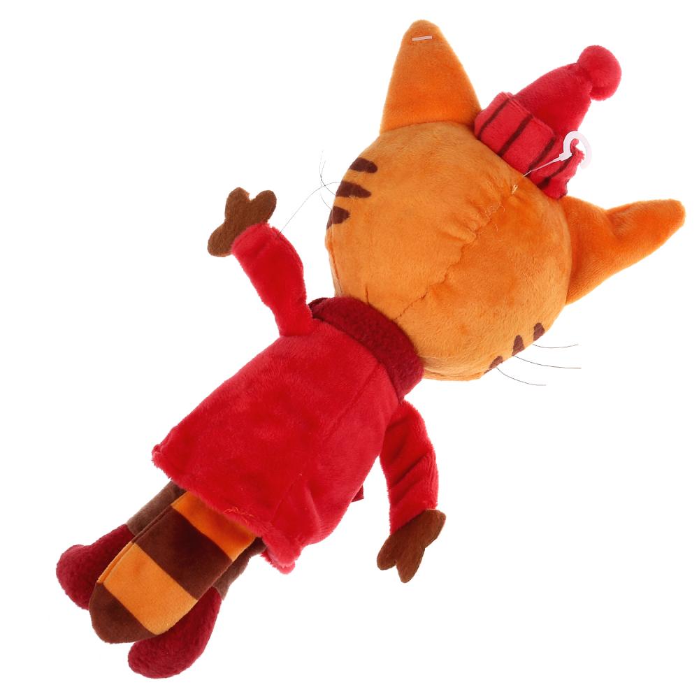Игрушка мягкая Три Кота - Карамелька в зимней одежде, 16 см, музыкальный чип  