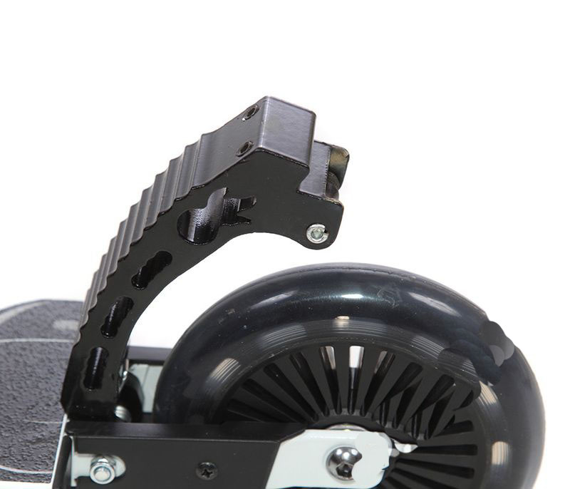 Двухколесный самокат со спидометром – GTX-R, черно-белый, с эффектом искр  