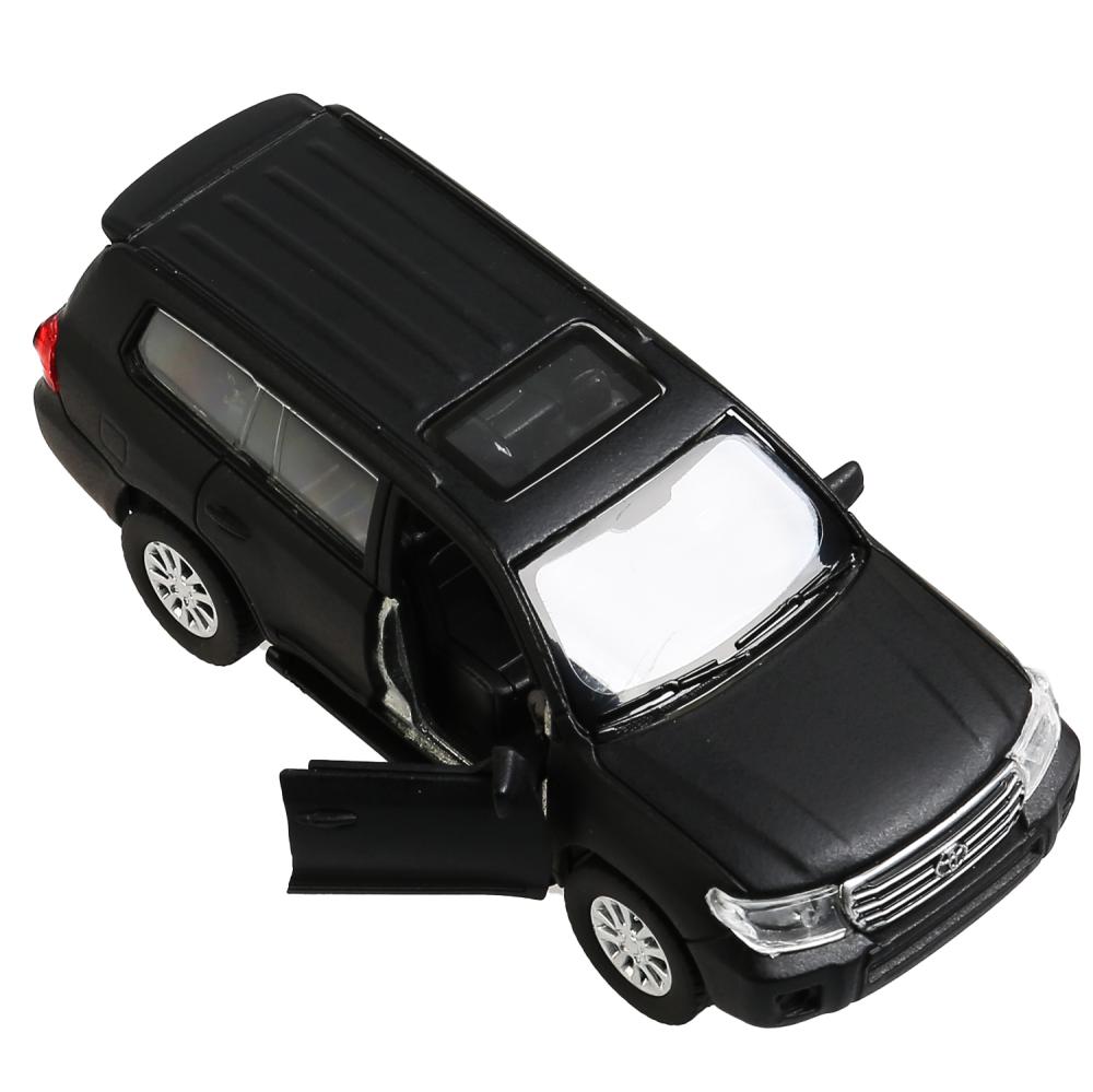Машина Toyota Land Cruiser 12,5 см матовая черная металлическая инерционная  