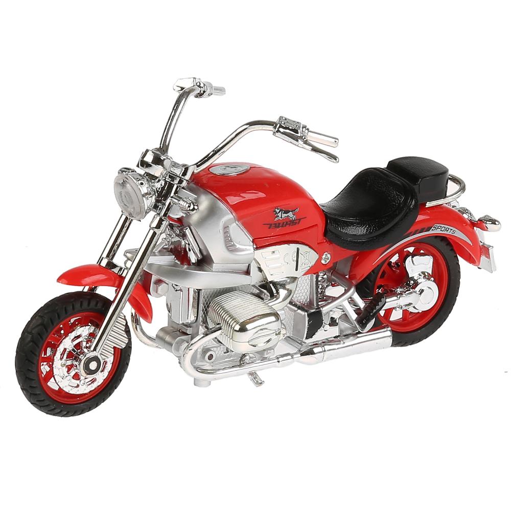 Металлический мотоцикл - Чоппер, 17 см, свет, звук   