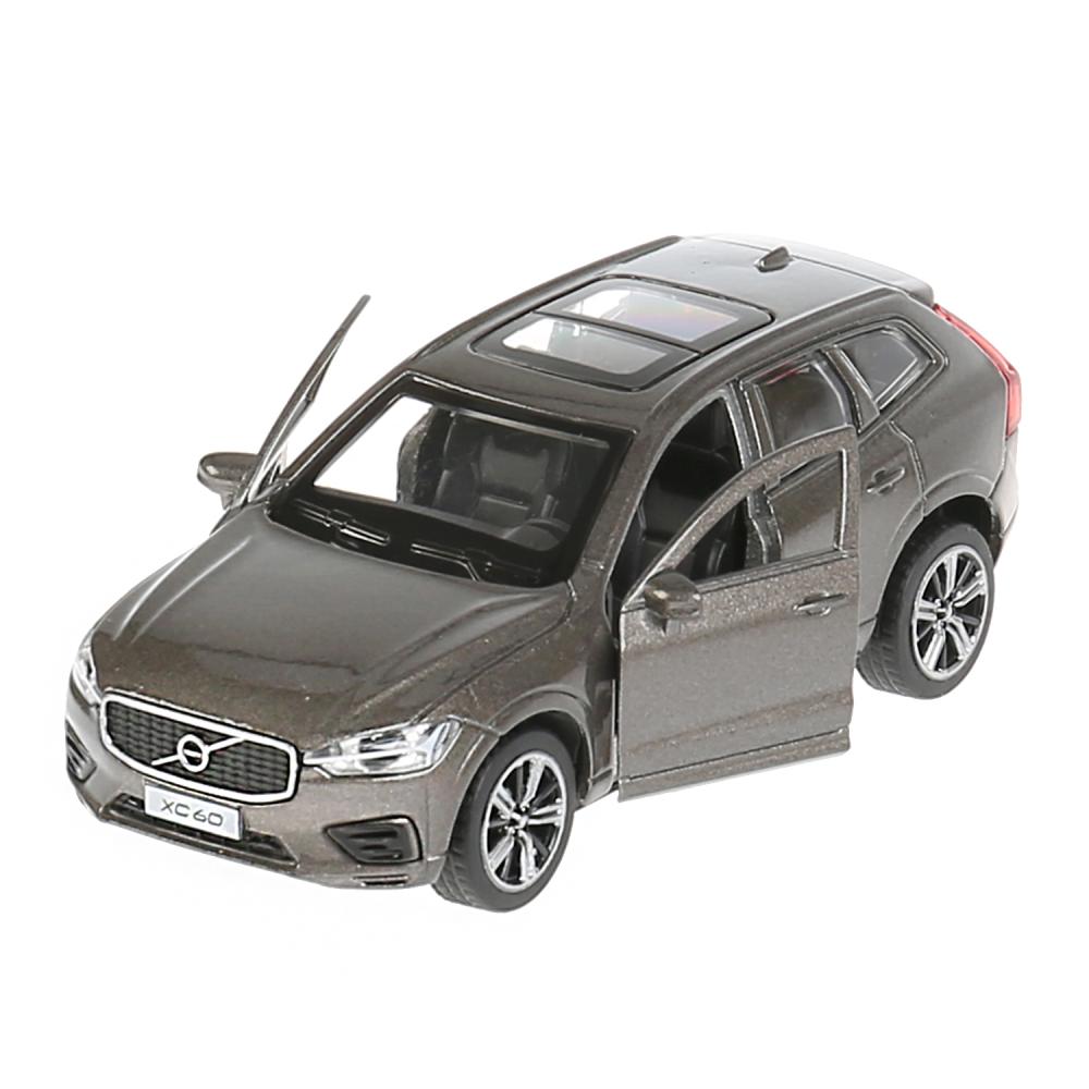 Инерционная металлическая модель - Volvo Xc60 R-Desing, 12 см, цвет серый  