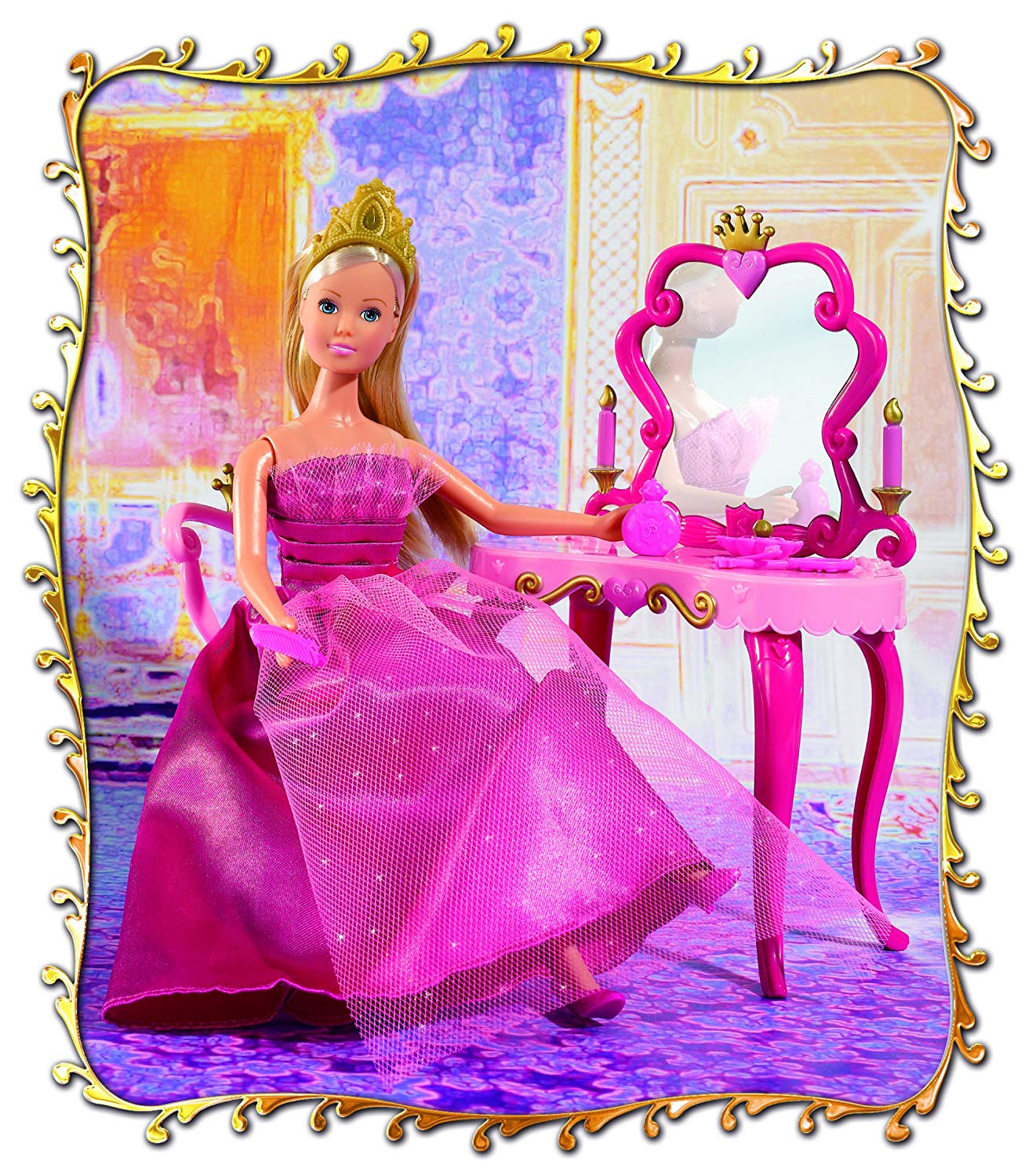 Кукла Штеффи-принцесса и столик  