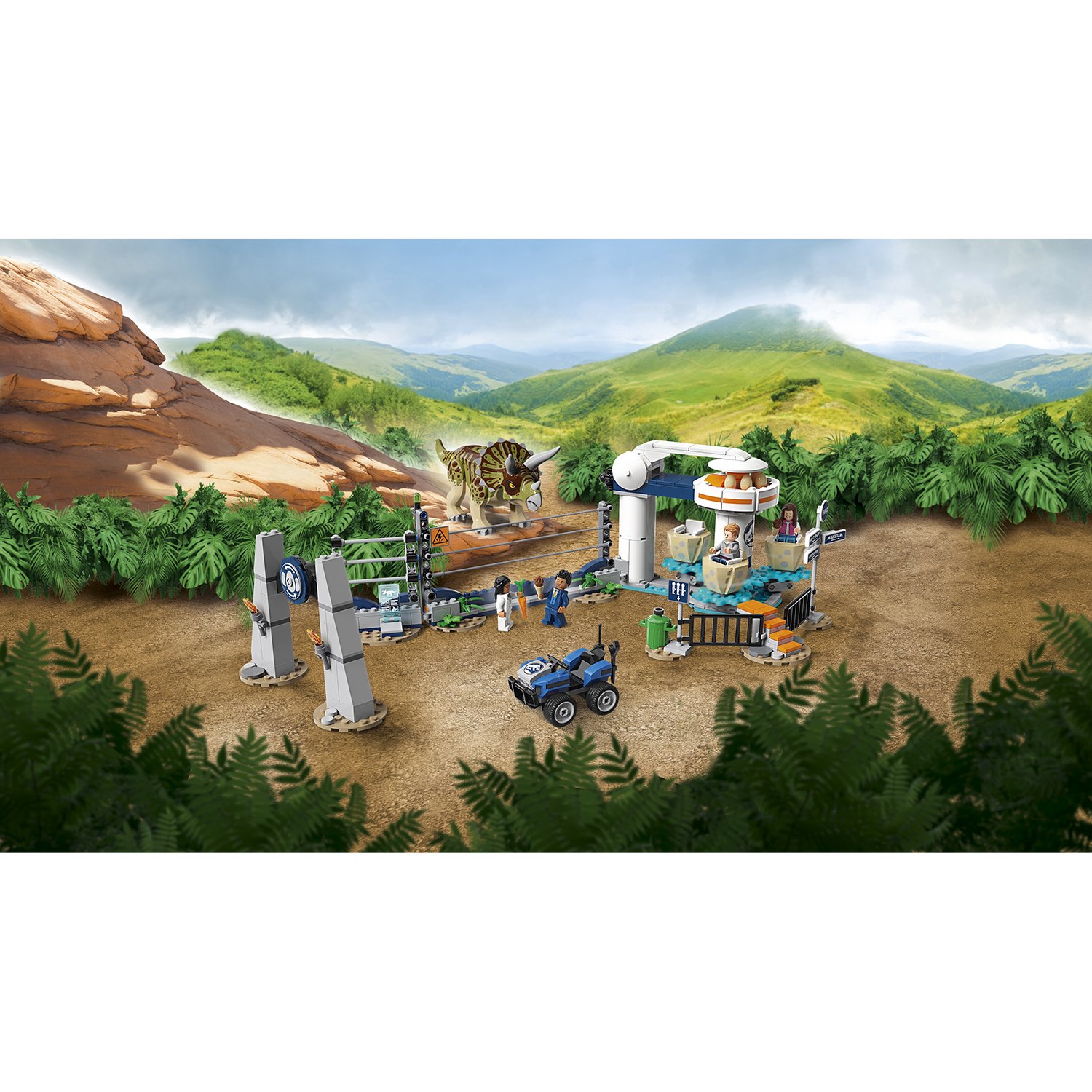 Конструктор Lego®  Jurassic World - Нападение трицератопса  