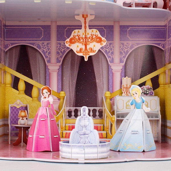 3D пазл из пенокартона – Замок принцессы, 81 деталь  