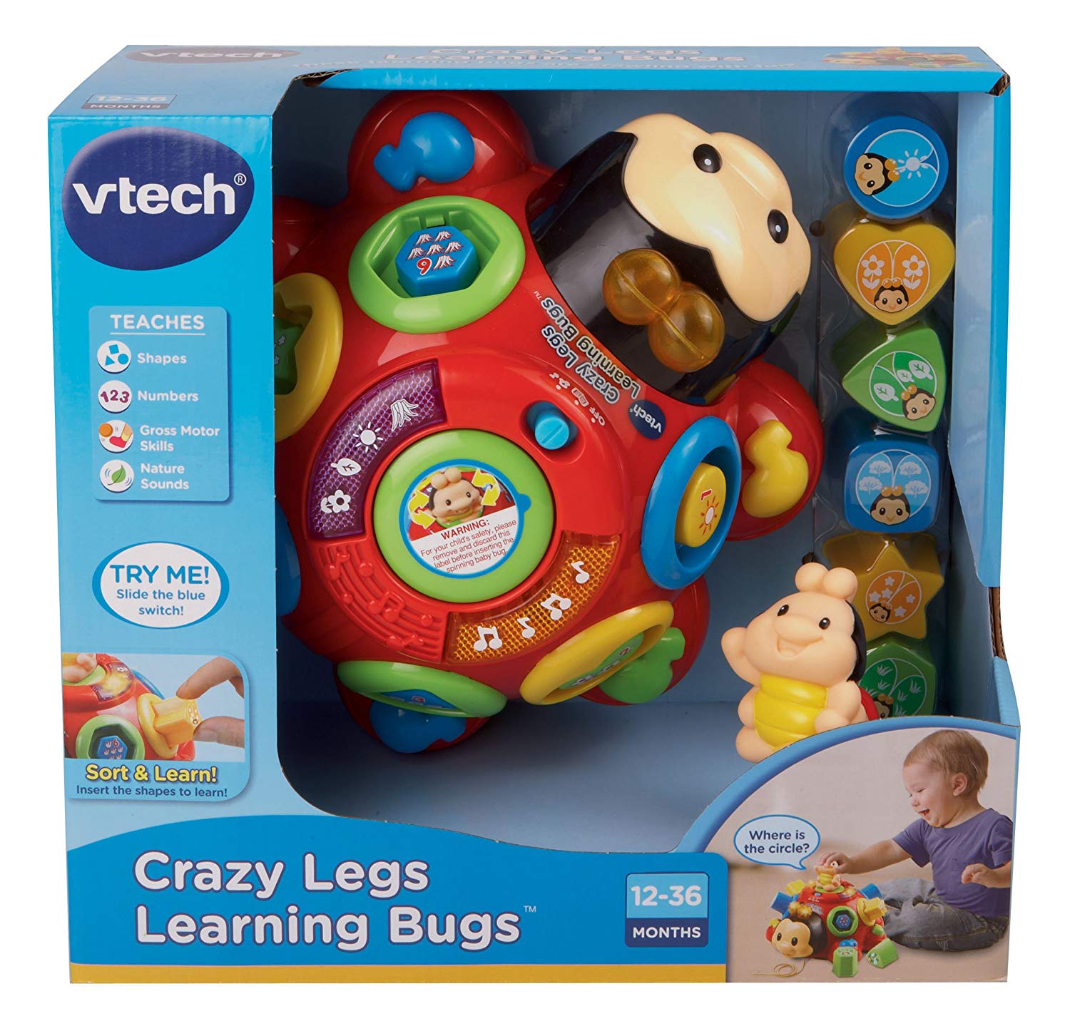 Развивающая игрушка – Говорящий жук, со звуковыми и световыми эффектами  