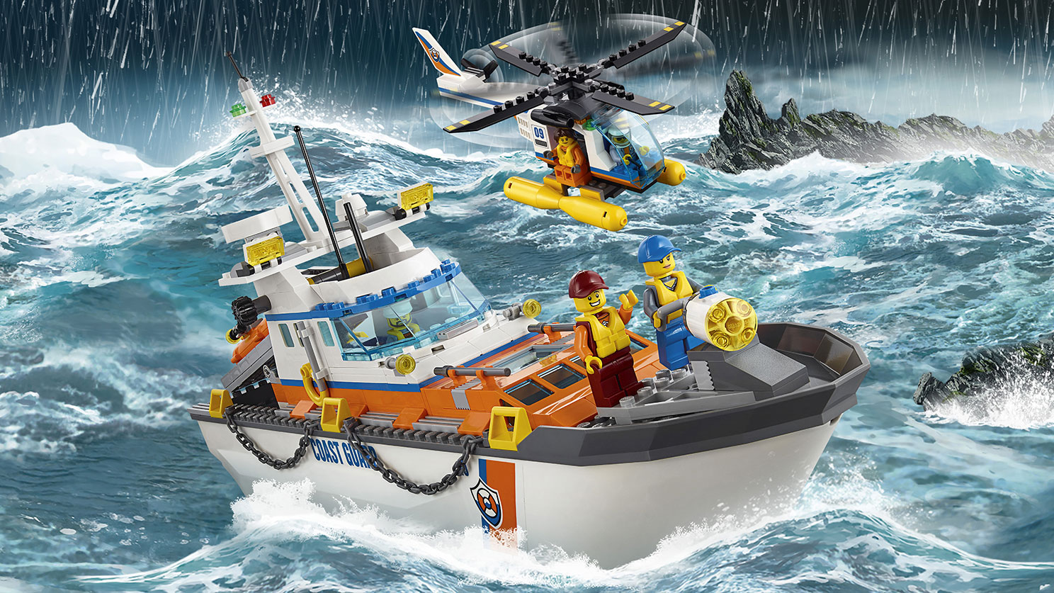 Lego City. Город: Штаб береговой охраны  