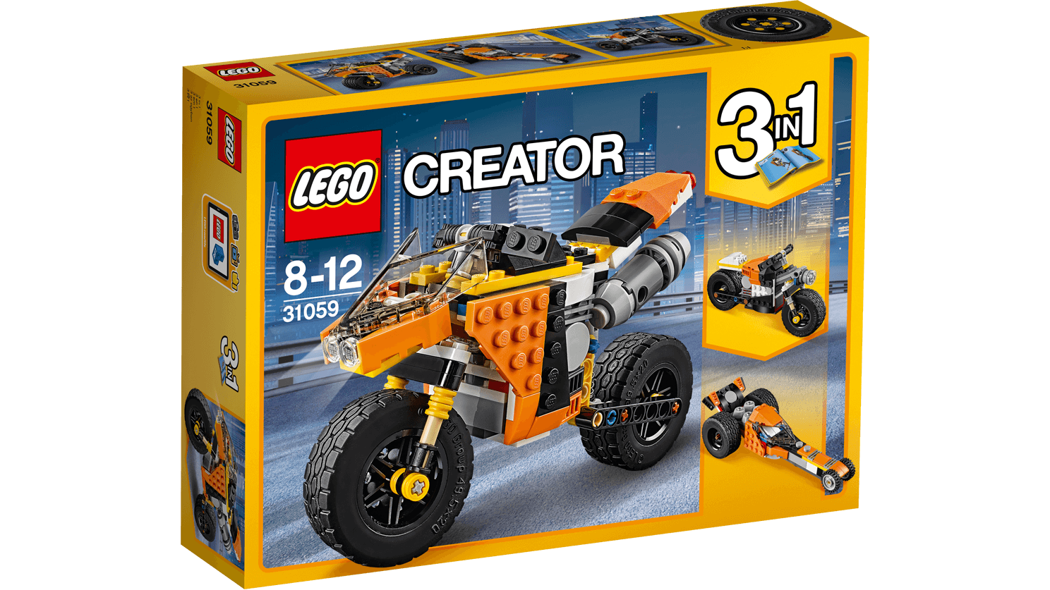 Lego Creator. Оранжевый мотоцикл  