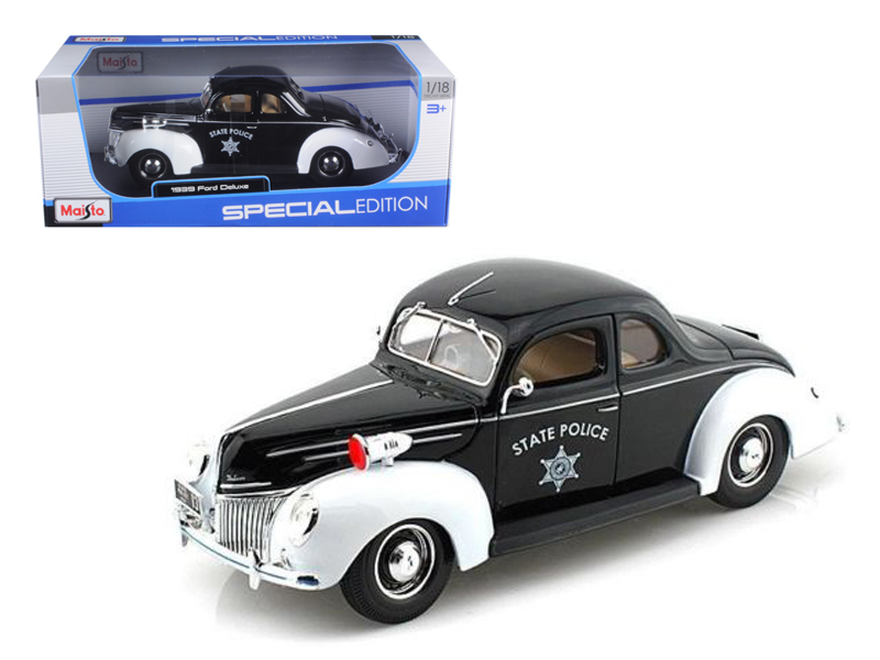 Ford Deluxe-Police 1939 года, масштаб 1:18  