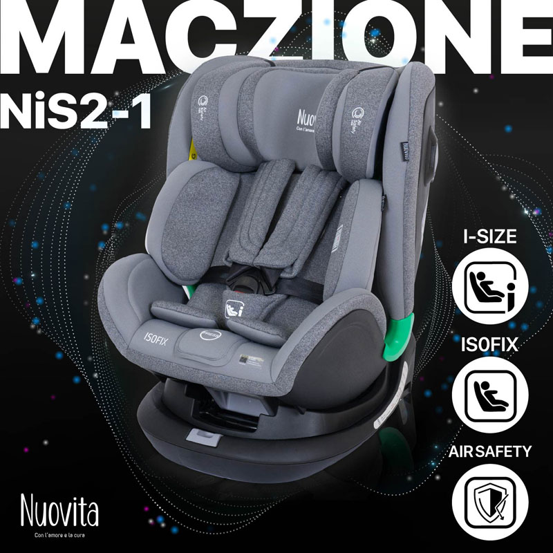 Автокресло Nuovita Maczione NiS2-1, Grigio/Серый  