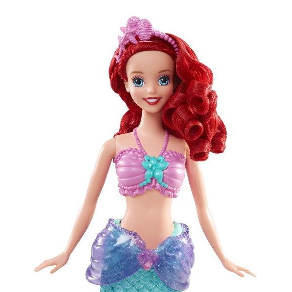 Кукла Disney Princess Ариэль с фонтанчиком и рыбкой Флаундером  