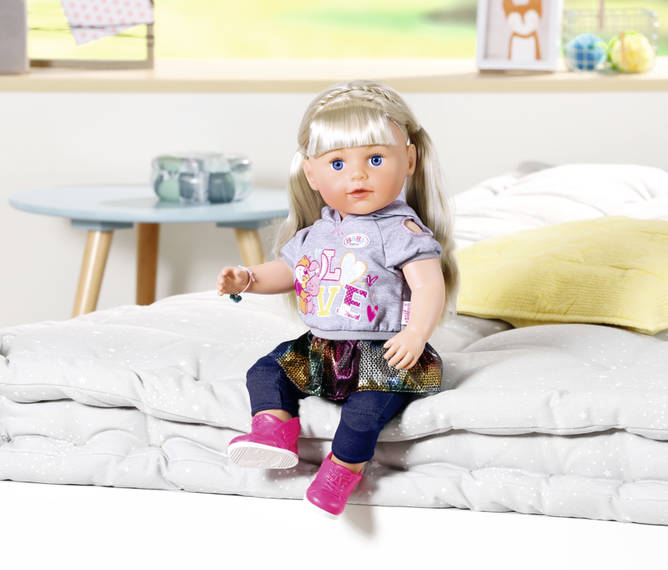 Интерактивная кукла Baby Born Сестричка-модница блондинка, 43 см., 2019г.  