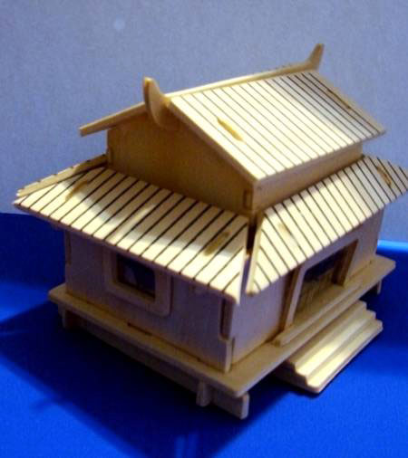 Модель деревянная сборная - Хижина  
