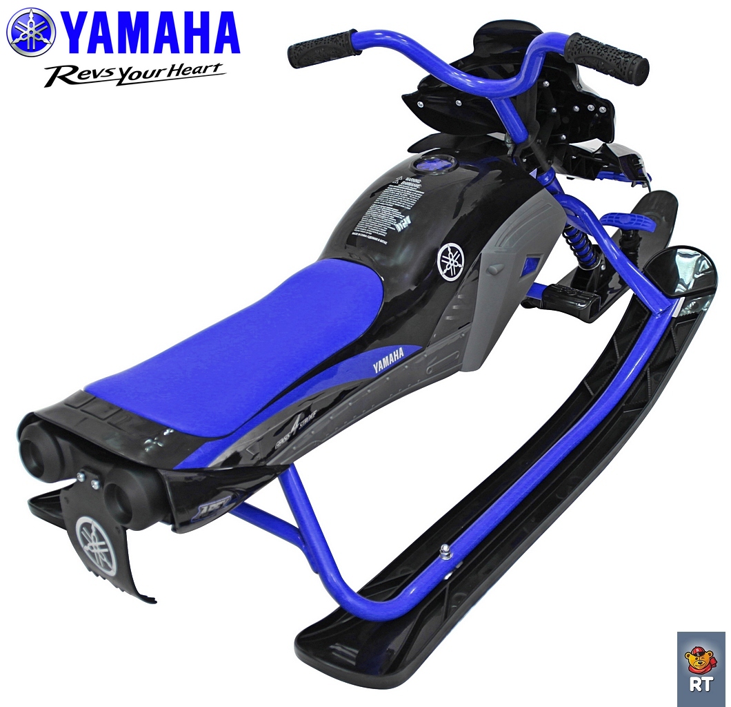 Снегокат Yamaha YM13001 Apex Snow Bike Titanium черный/синий  