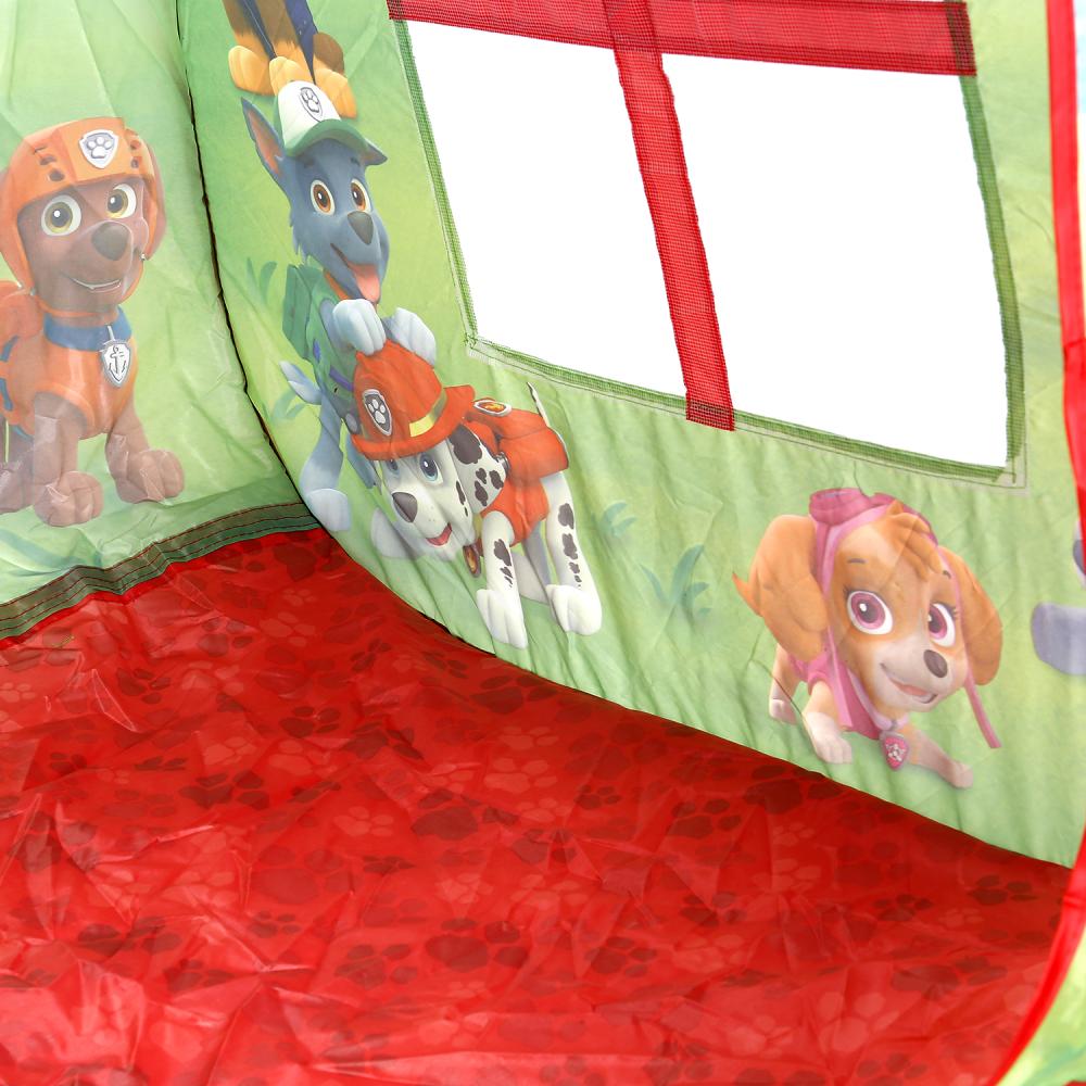 Детская игровая палатка - Щенячий патруль, с тоннелем  