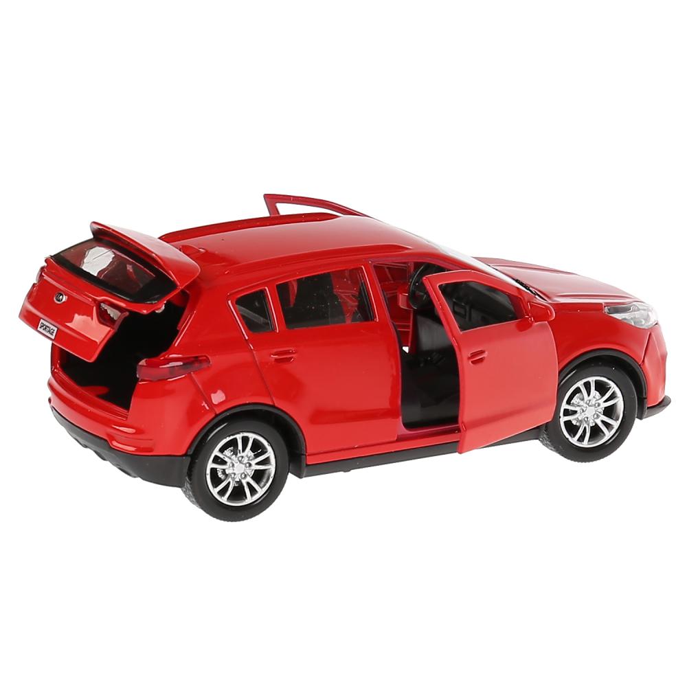 Модель Kia Sportage, красная, 12 см, открываются двери, инерционная  