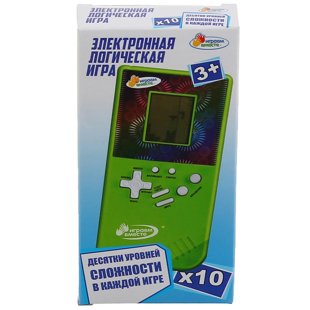 Электронная логическая игра на батарейках зеленый  