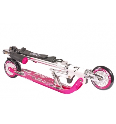 Двухколесный самокат Hudora Big Wheel 125, pink/розовый  