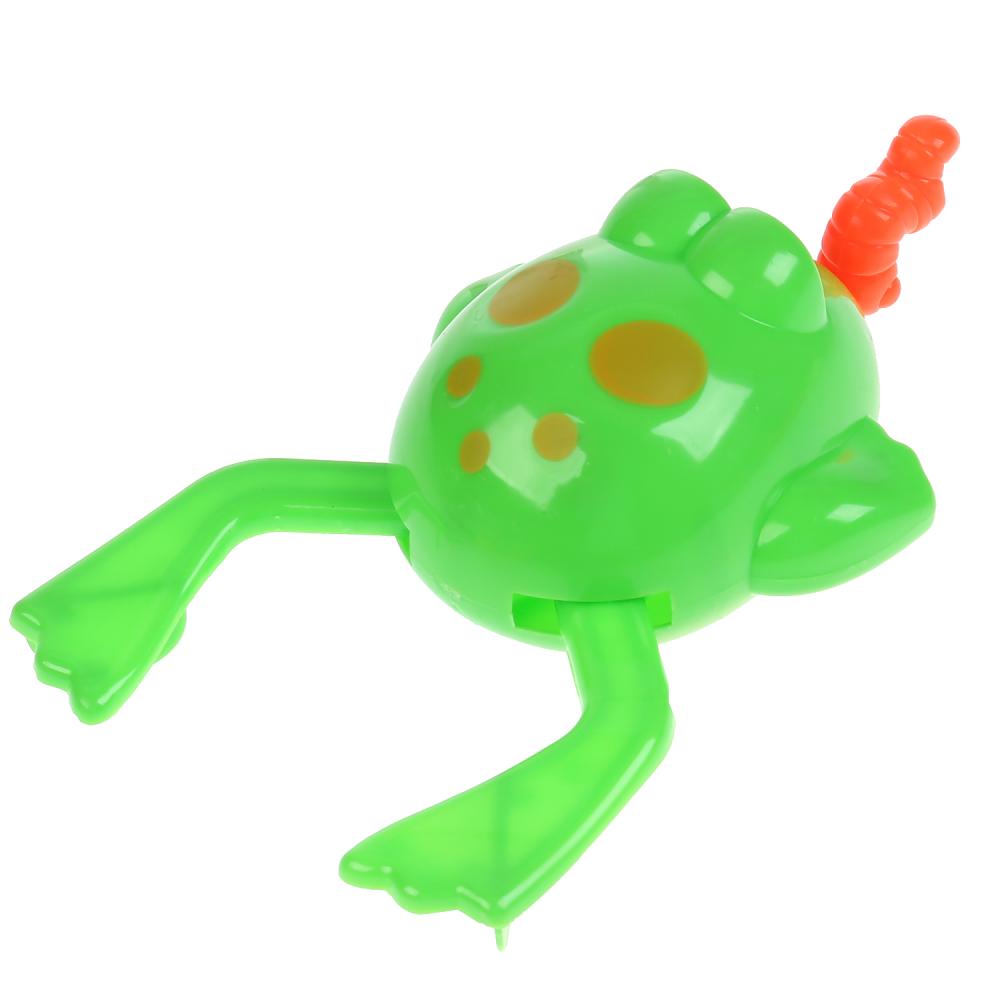 Заводная игрушка для ванны Лягушка с гусеничкой  