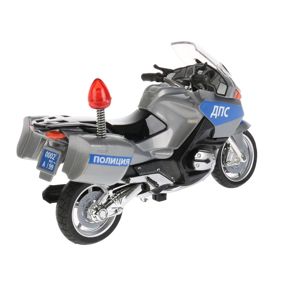 Мотоцикл ДПС, 12,5 см, металлический, свет, звук, подвижные элементы   