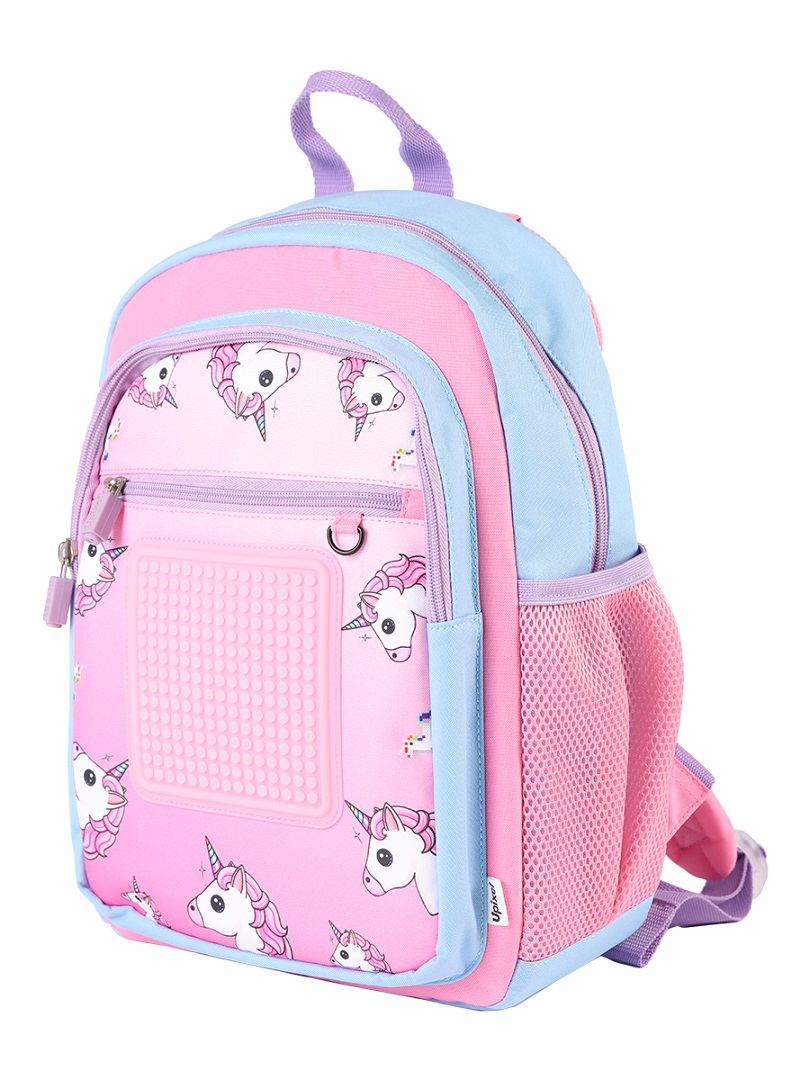 Детский рюкзак U18-15 с единорогами, цвет розовый  