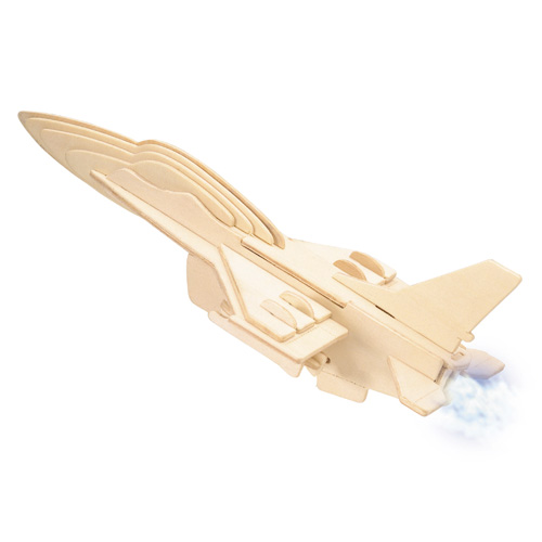 Модель деревянная сборная - Самолет F16, 3 пластины  