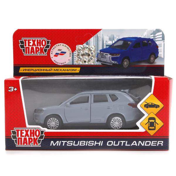 Металлическая инерционная машина – Mitsubishi Outlander, 12 см, открывающиеся двери и багажник  