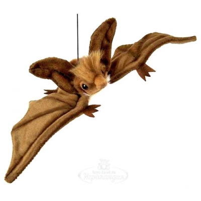Мягкая игрушка - Коричневая летучая мышь парящая, 37 см (Hansa, 3064М 