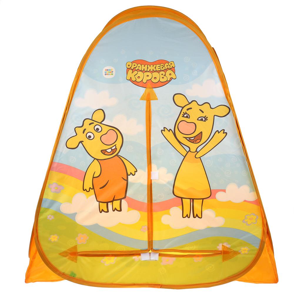 Игровая палатка Оранжевая корова в сумке  