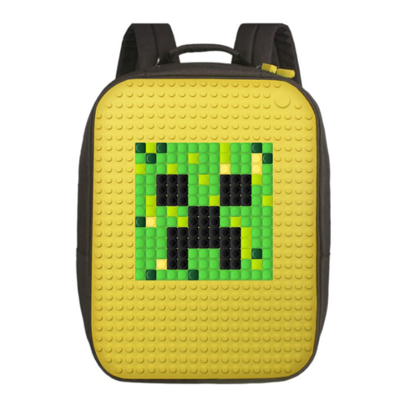 Пиксельный рюкзак Canvas Classic Pixel Backpack WY-A001, желтый  