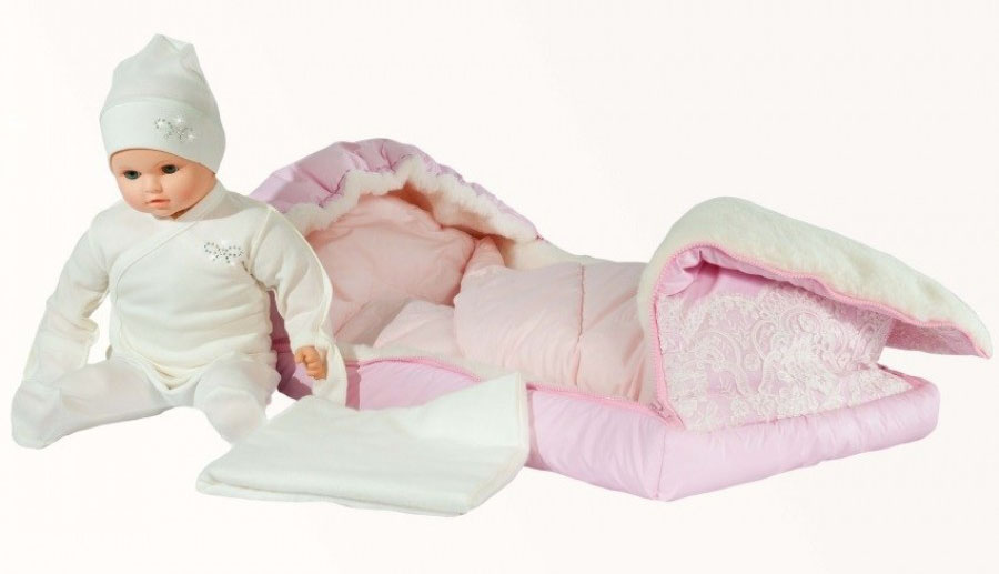 Конверт-одеяло на выписку М-2053, розовый  