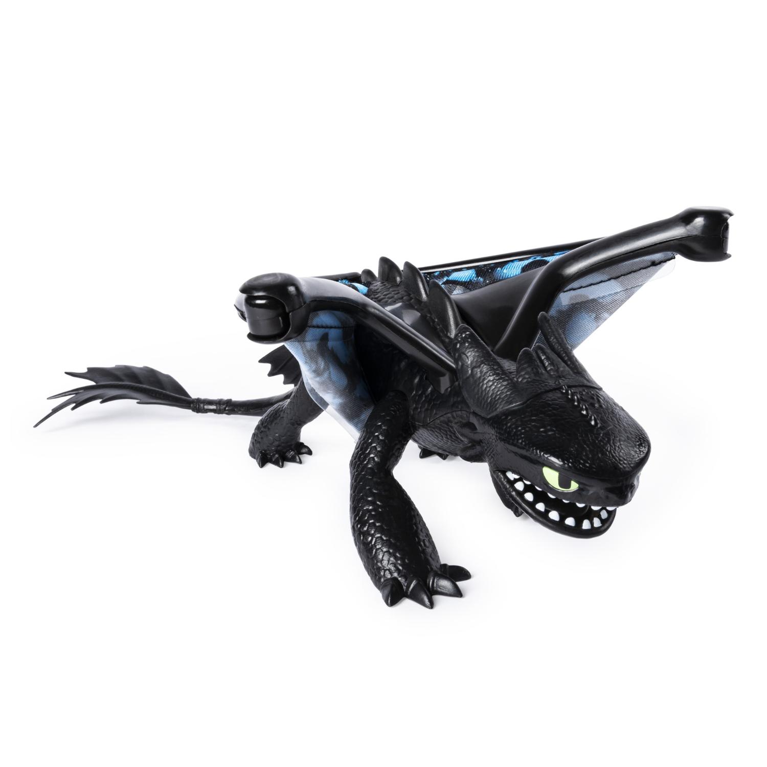 Интерактивная игрушка Как приручить дракона-3 - Беззубик, свет и звук, 27 см  