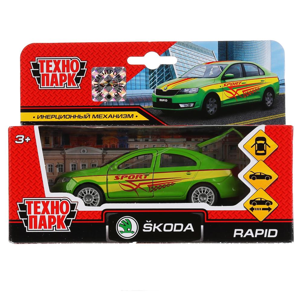 Инерционная металлическая модель - Skoda Rapid, спорт 12 см -WB) 