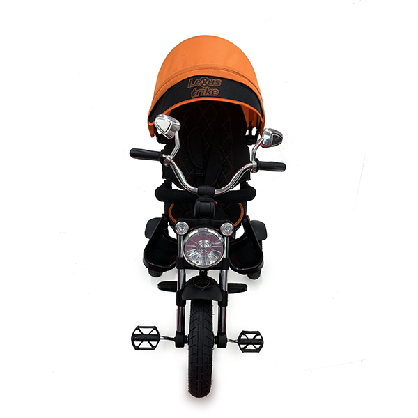 Трехколесный велосипед - Lexus Trike Moto, колеса 12" и 10", оранжевый, свет и звук  