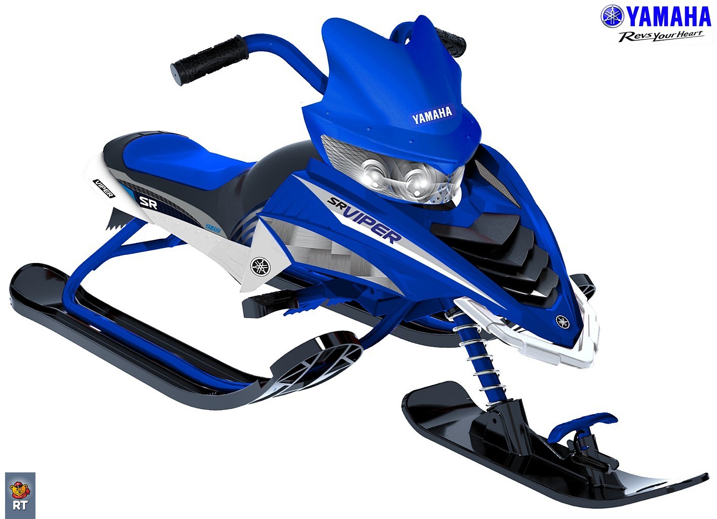Снегокат - Yamaha Viper Snow Bike, синий  