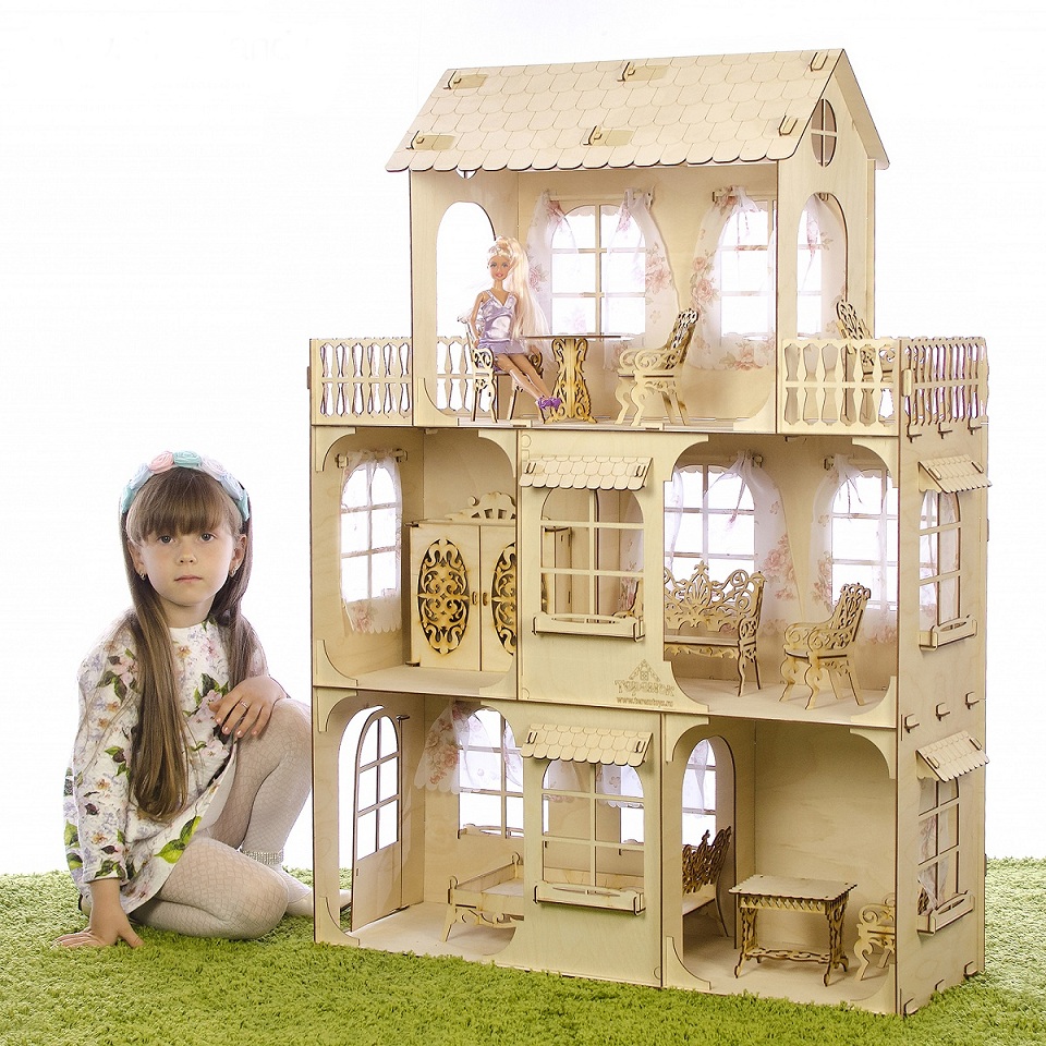 Сборная модель - Большой кукольный дом  