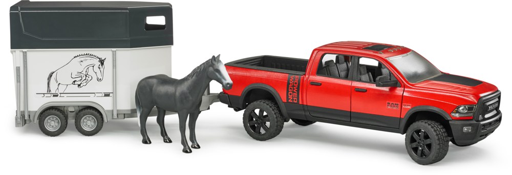 Пикап - Ram 2500 c коневозкой и одной лошадью  