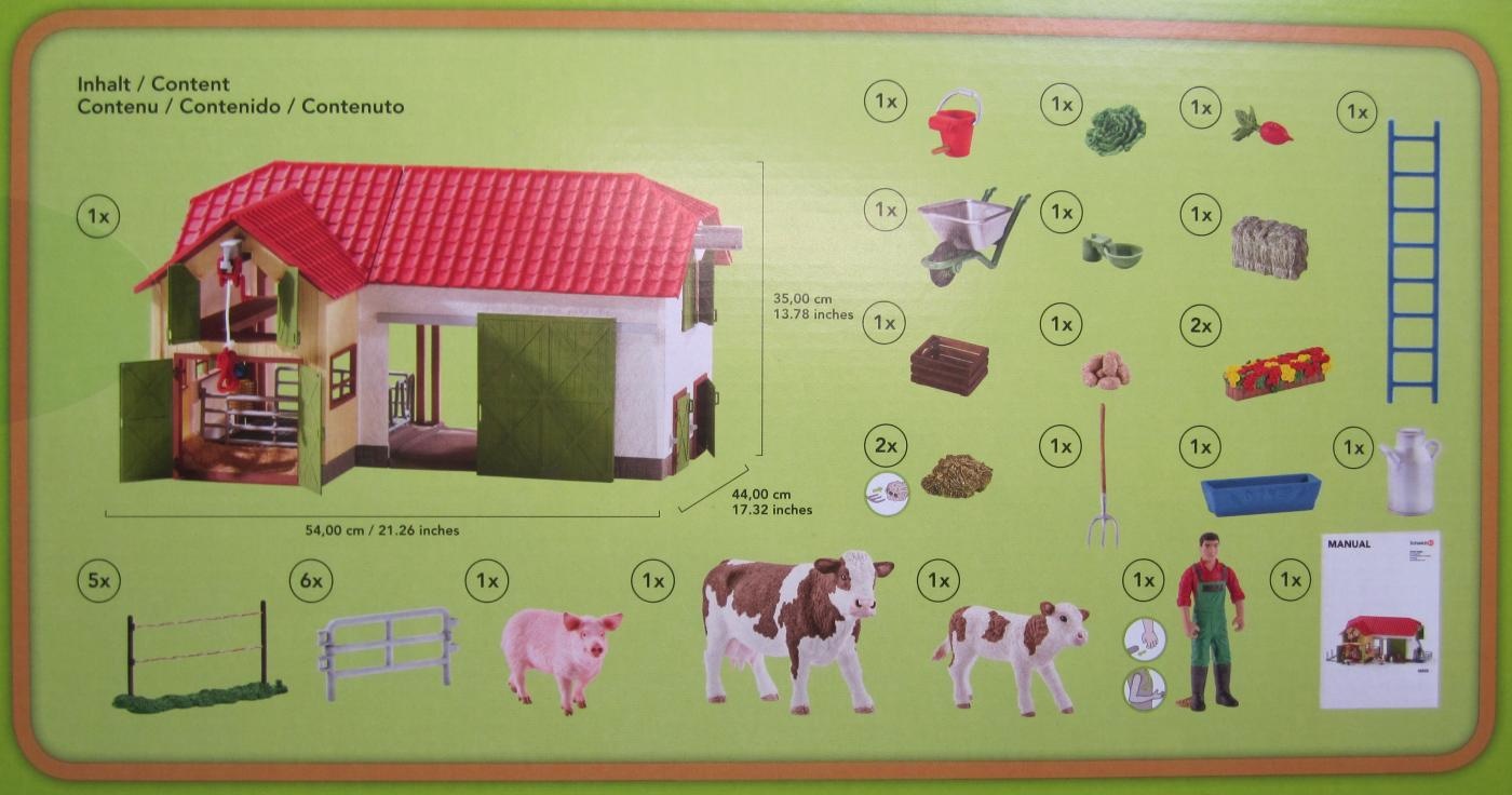 Schleich Большая Ферма с животными и аксессуарами  