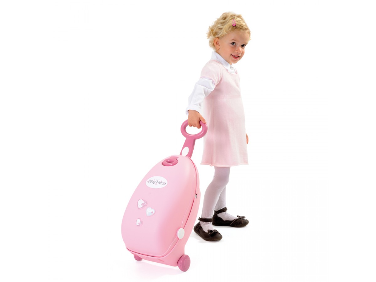 Baby Nurse - Набор для кормления и купания куклы в чемодане  