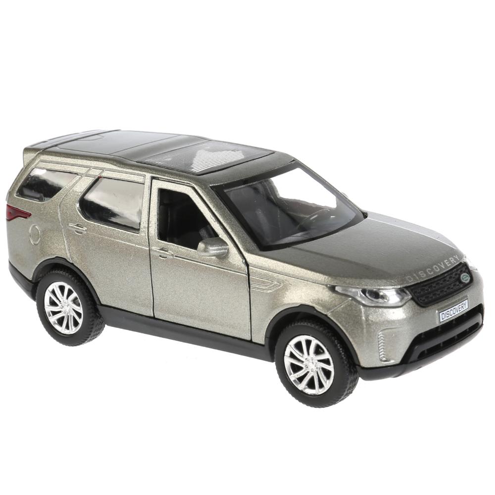 Машина инерционная металлическая - Land Rover Discovery, 12 см, цвет серый открываются двери  