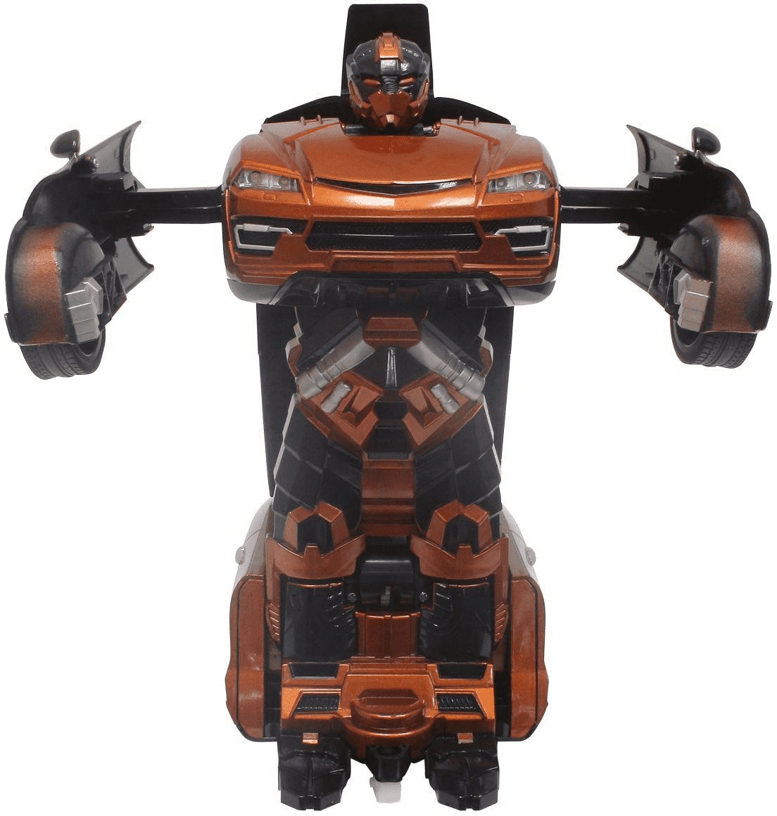 Робот на р/у трансформирующийся в машину, 30 см, оранжевый, 2,4 GHz  
