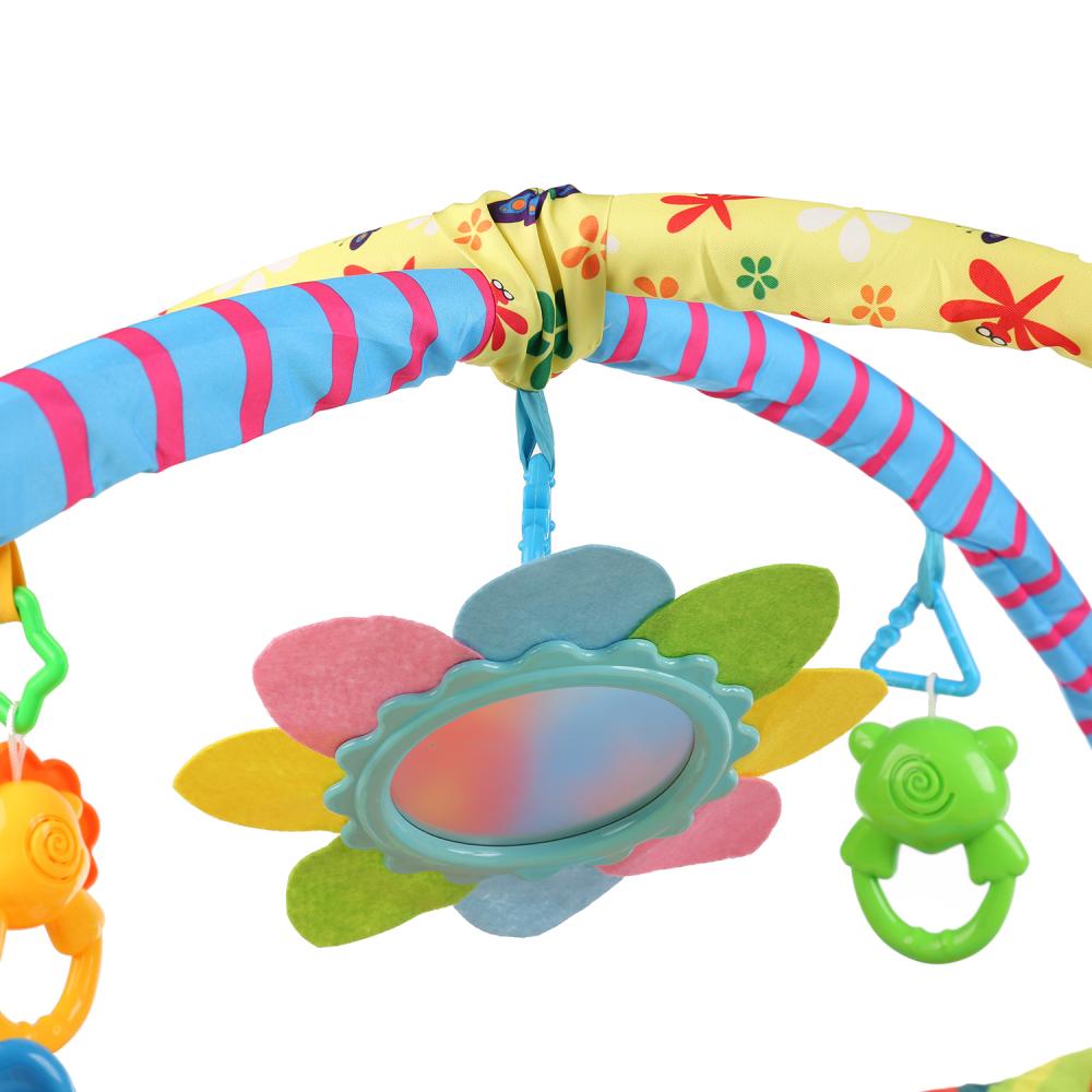 Детский игровой коврик - Солнечный день с игрушками на подвеске  