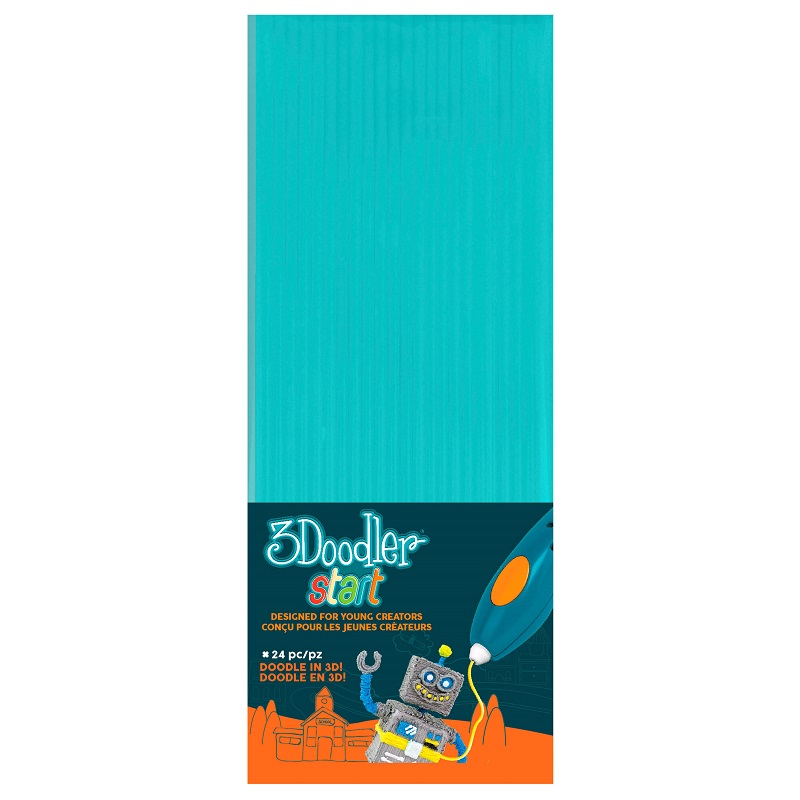 Набор стержней для 3D-ручки 3Doodler Start, синий цвет, 24 шт.  