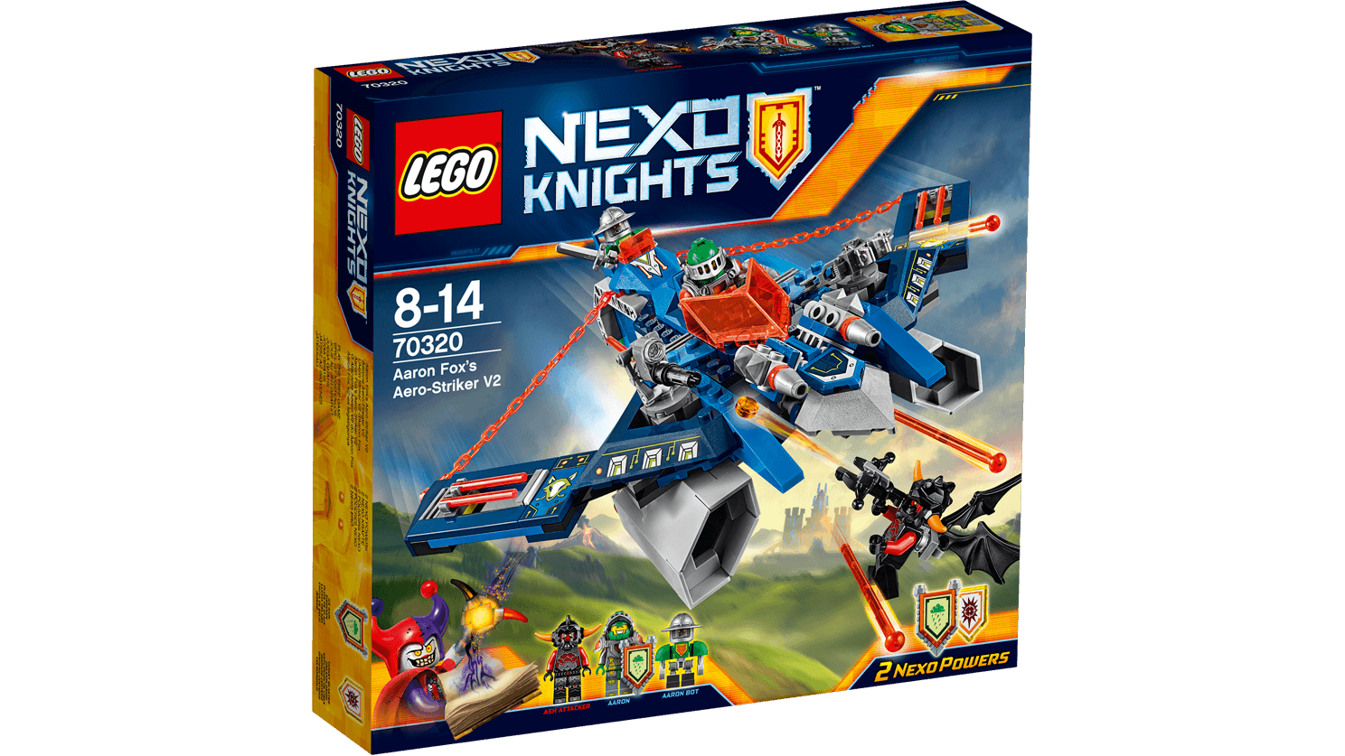 Lego Nexo Knights. Аэроарбалет Аарона  