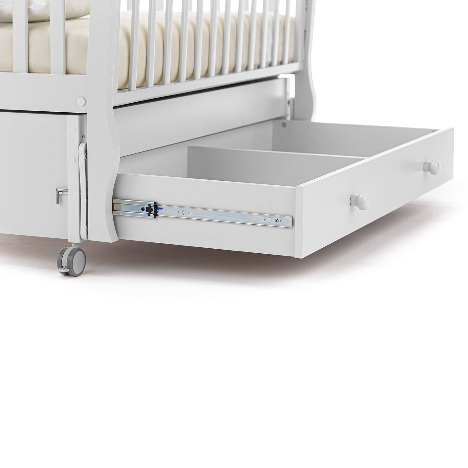 Детская кровать Nuovita Sorriso swing поперечный, цвет - Bianco/Белый  