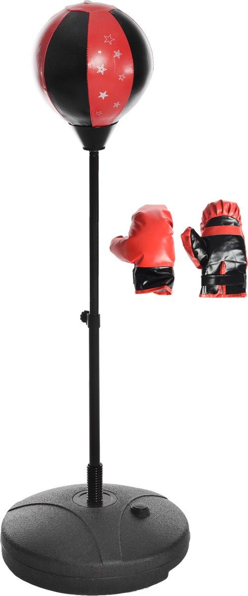 Груша боксерская с перчатками, на подставке  