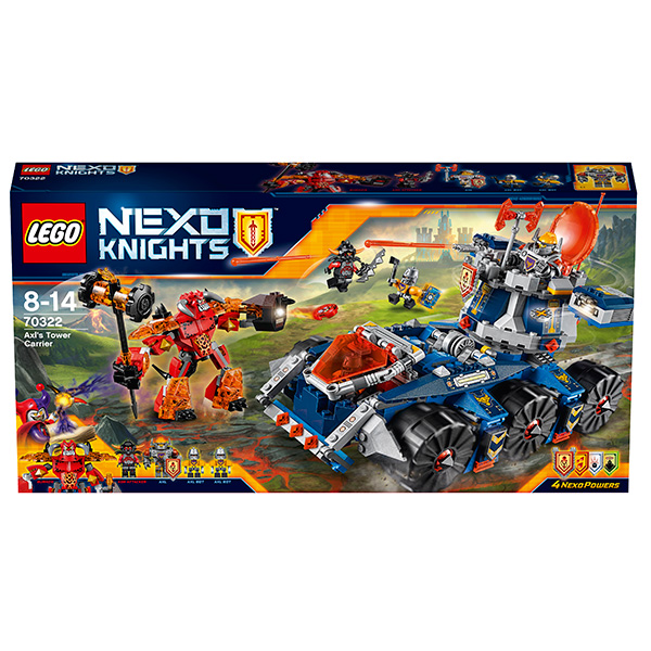 Lego Nexo Knights. Башенный тягач Акселя  
