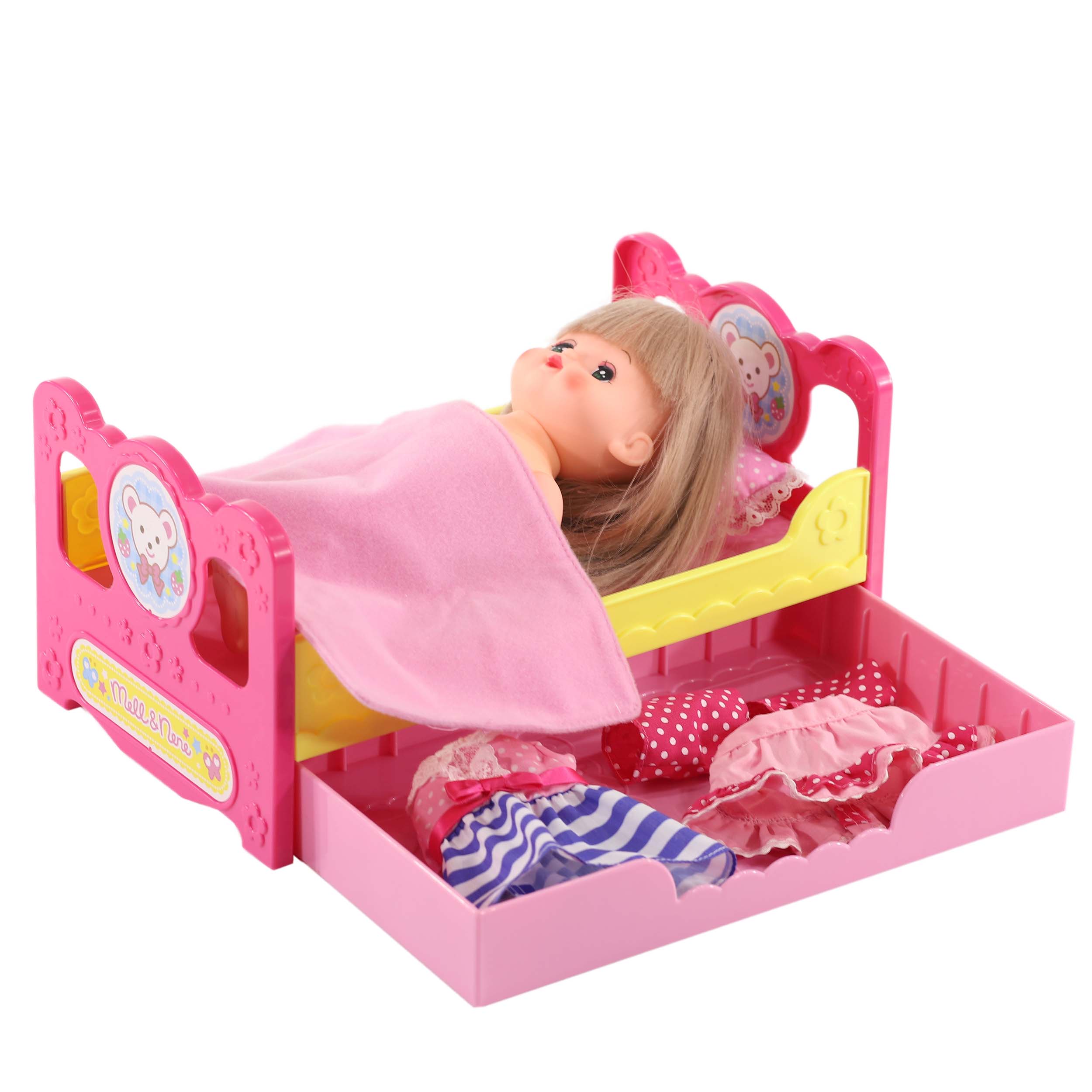 Кровать с ящиком для куклы Мелл  