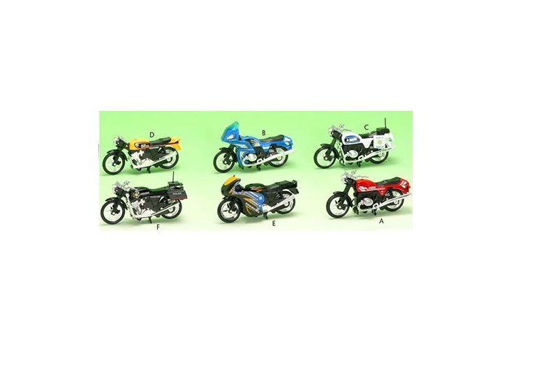 Металлический мотоцикл, 6 видов  