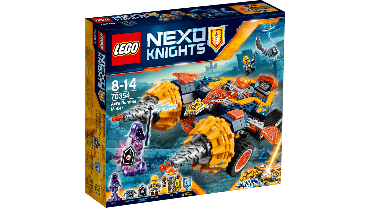 Lego Nexo Knights: Бур-машина Акселя  