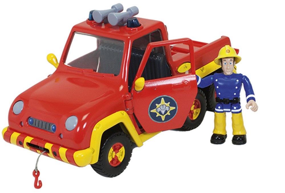 Машина со звуком и функцией воды из серии «Пожарный Сэм», 19 см и фигурка героя  